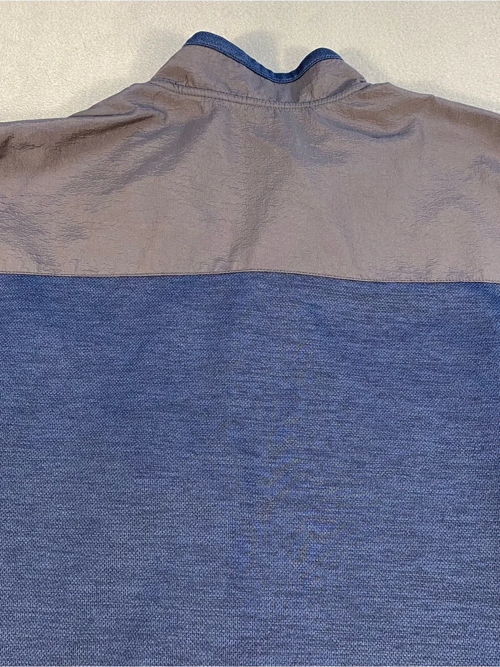 Orvis men’s Navy & Charcoal Zip-Front Long Sleeve Jacket, pockets, lined,size XL
